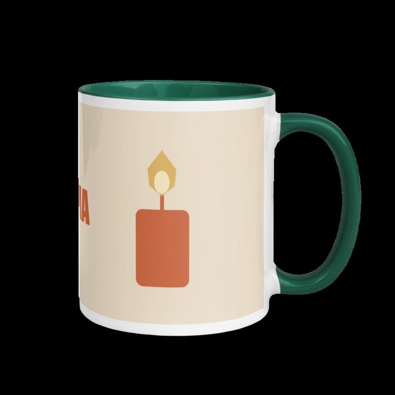 Al Drama Llama Mug Dark Green