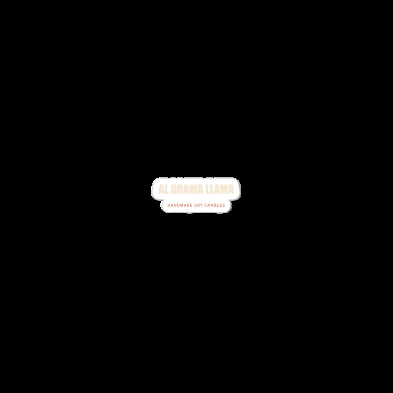 Al Drama Llama Wordmark Sticker Satin