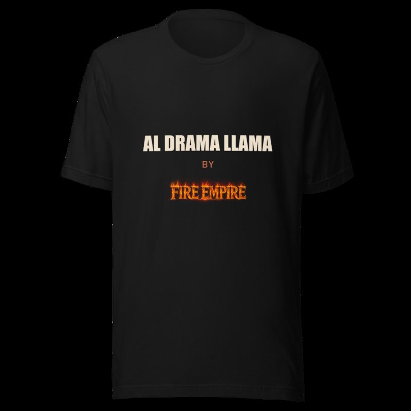 Al Drama Llama By Fire Empire Tee Black