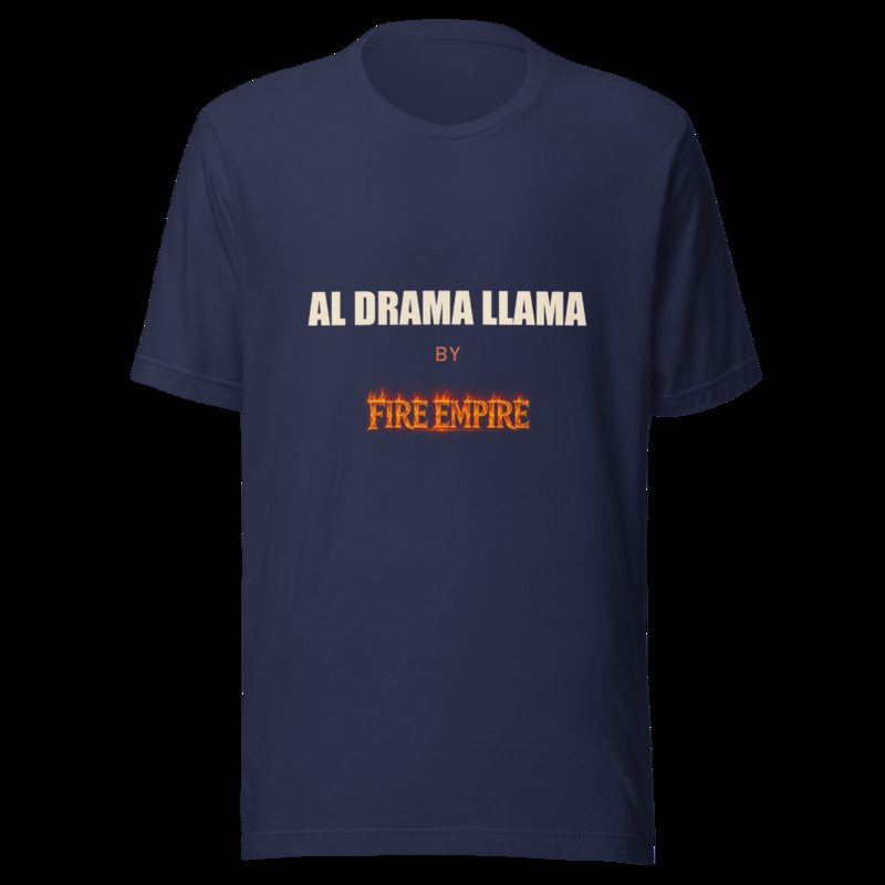 Al Drama Llama By Fire Empire Tee Navy