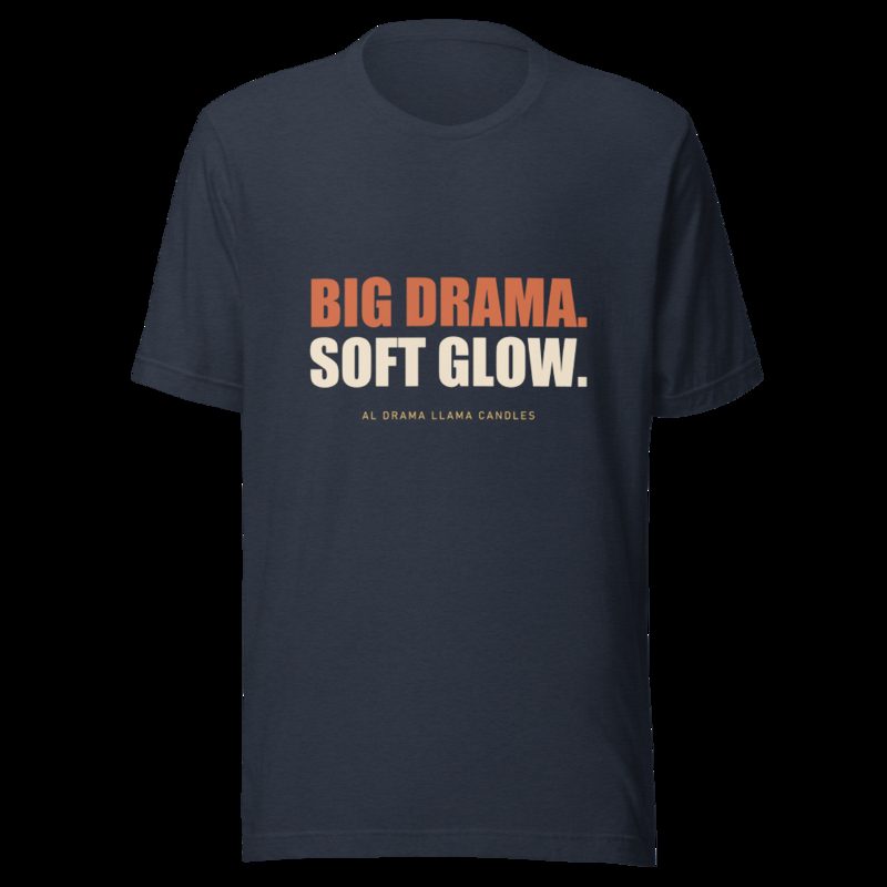 Al Drama Llama Big Drama Tee Heather Navy