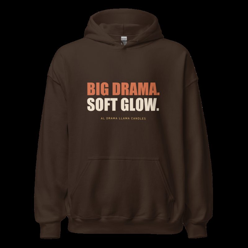Al Drama Llama Big Drama Hoodie Dark Chocolate