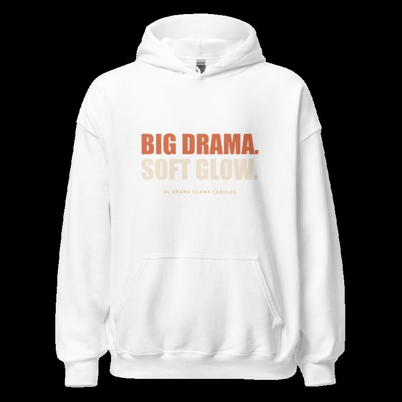 Al Drama Llama Big Drama Hoodie White