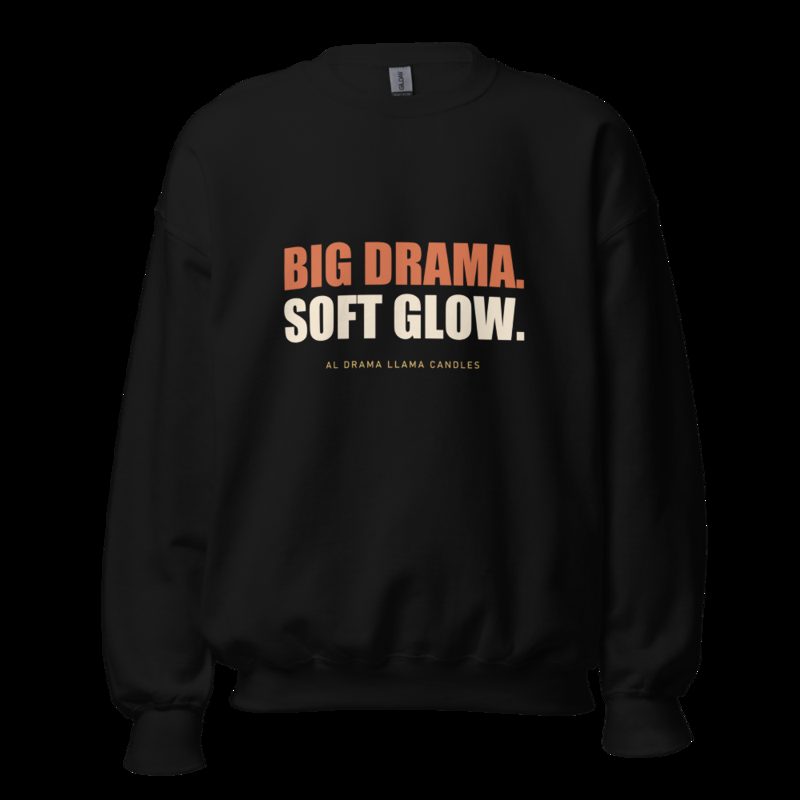 Al Drama Llama Big Drama Sweatshirt Black