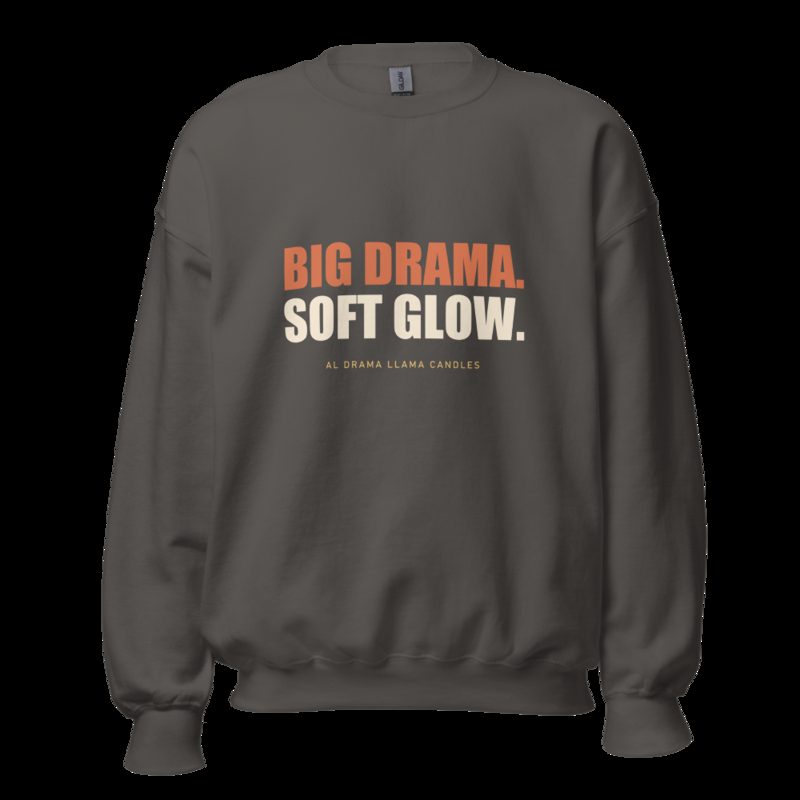 Al Drama Llama Big Drama Sweatshirt Charcoal