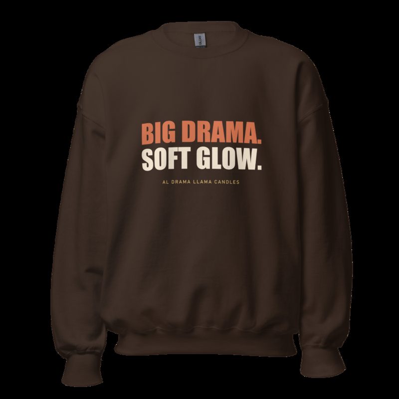 Al Drama Llama Big Drama Sweatshirt Dark Chocolate