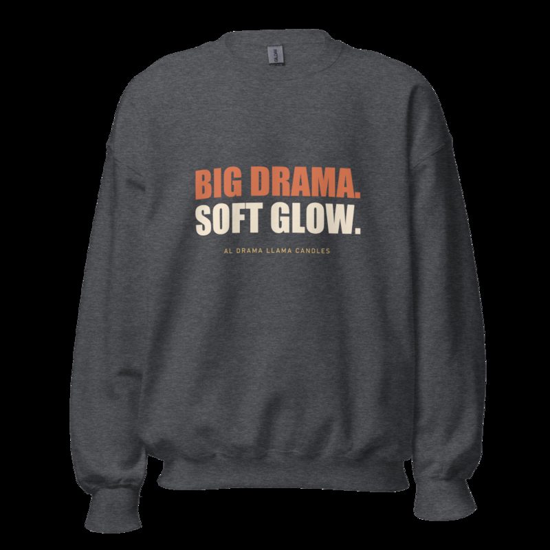 Al Drama Llama Big Drama Sweatshirt Dark Heather