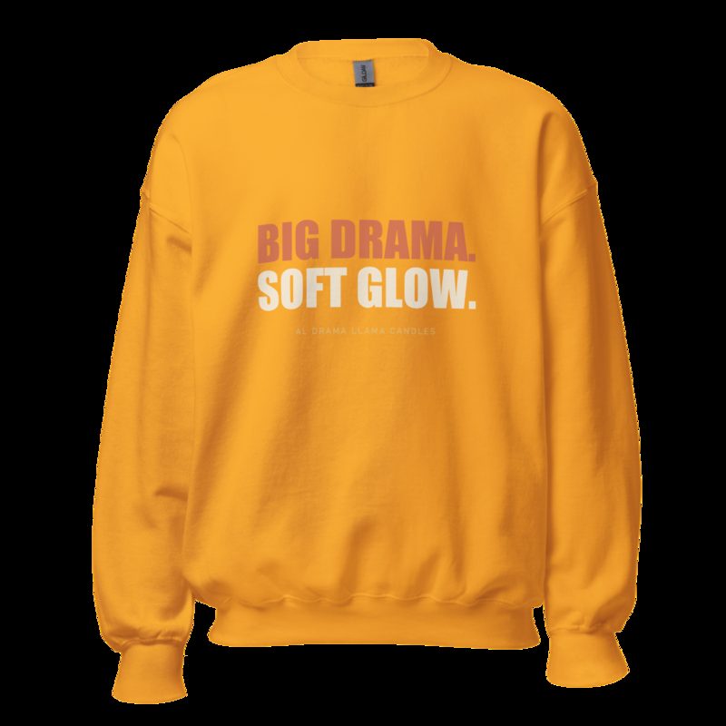 Al Drama Llama Big Drama Sweatshirt Gold