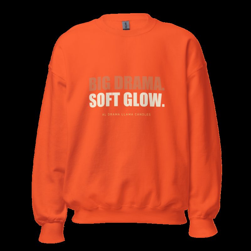 Al Drama Llama Big Drama Sweatshirt Orange