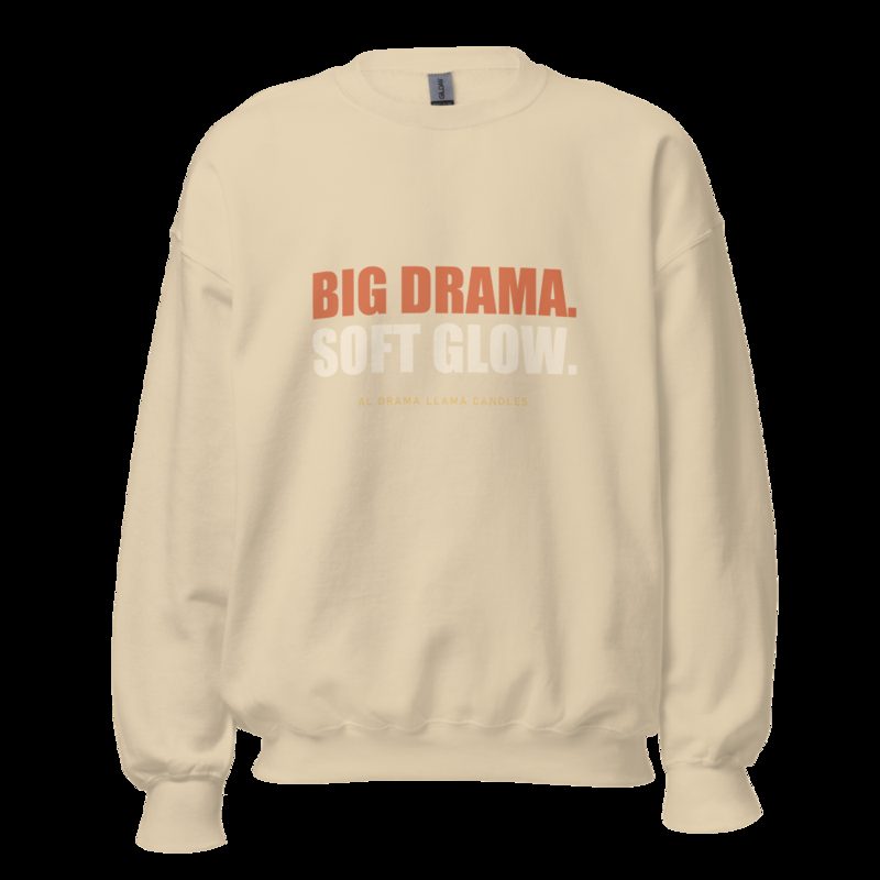 Al Drama Llama Big Drama Sweatshirt Sand