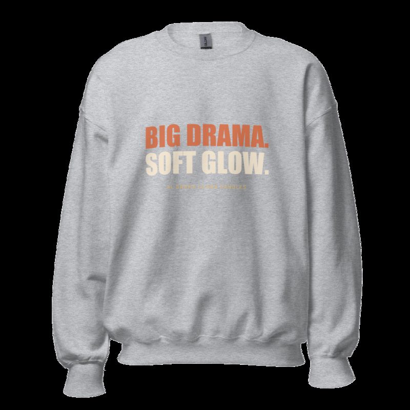 Al Drama Llama Big Drama Sweatshirt Sport Grey