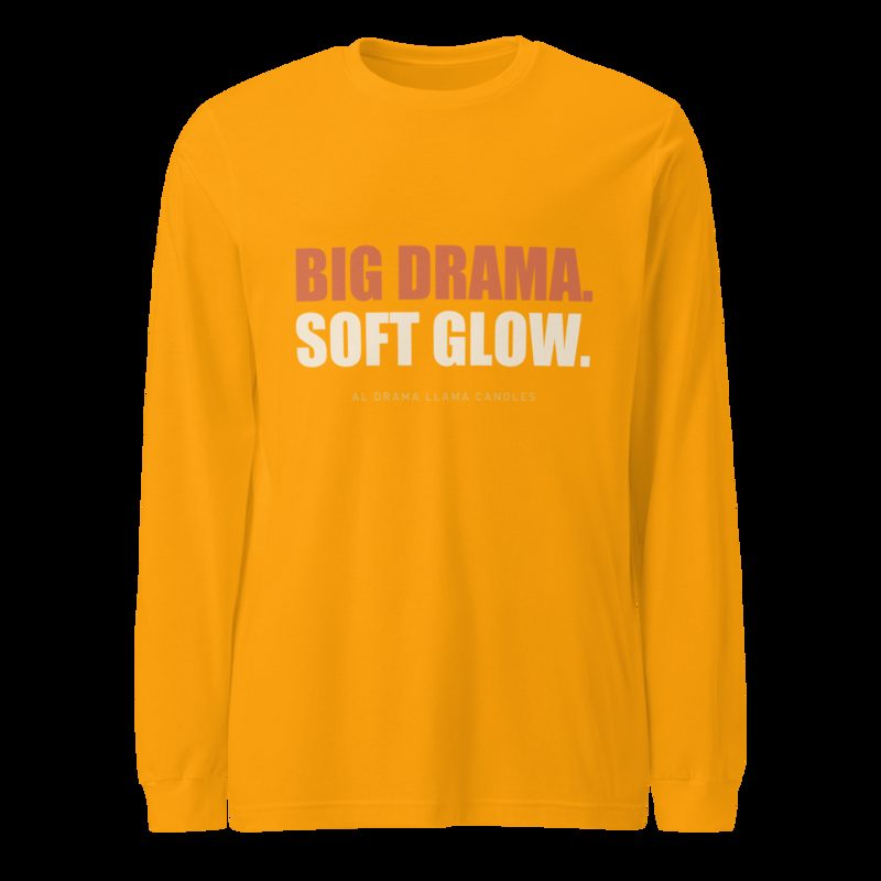 Al Drama Llama Big Drama Long Sleeve Tee Gold