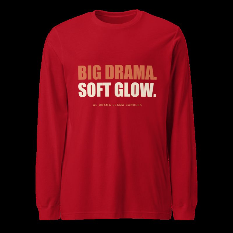 Al Drama Llama Big Drama Long Sleeve Tee Red