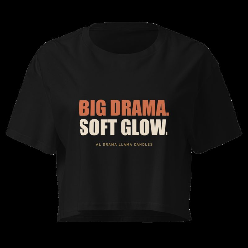 Al Drama Llama Big Drama Crop Top Black