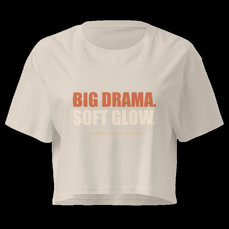 Al Drama Llama Big Drama Crop Top Bone