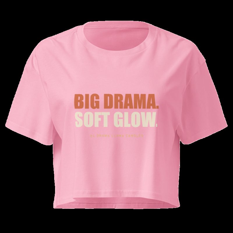 Al Drama Llama Big Drama Crop Top Bubblegum