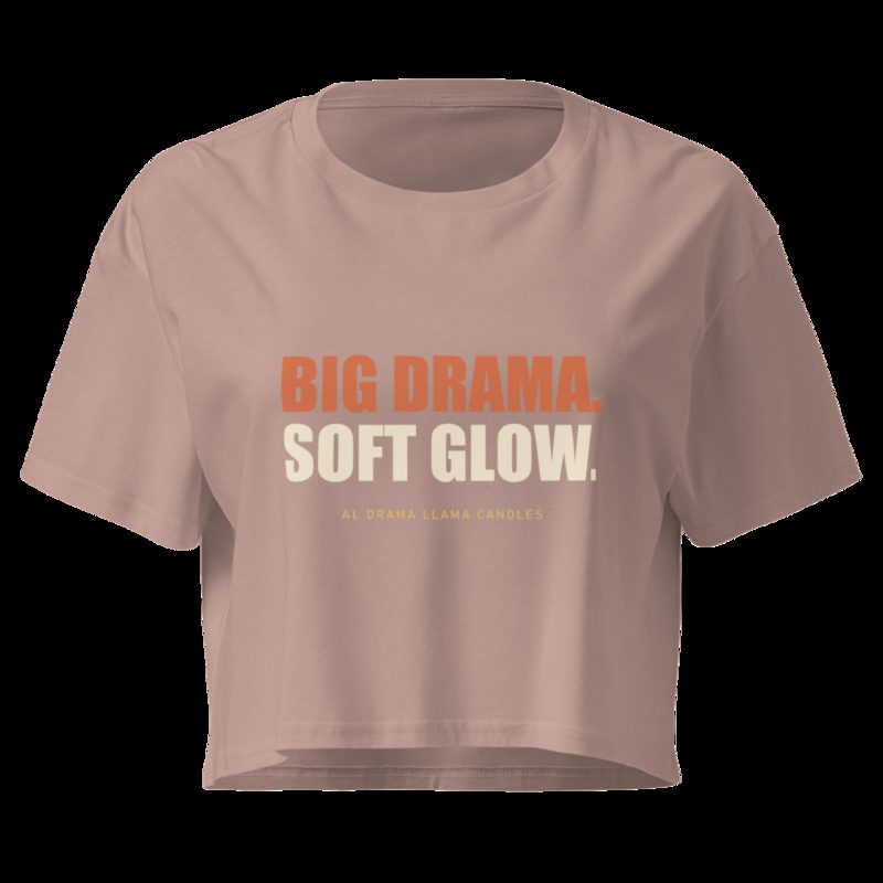 Al Drama Llama Big Drama Crop Top Hazy Pink
