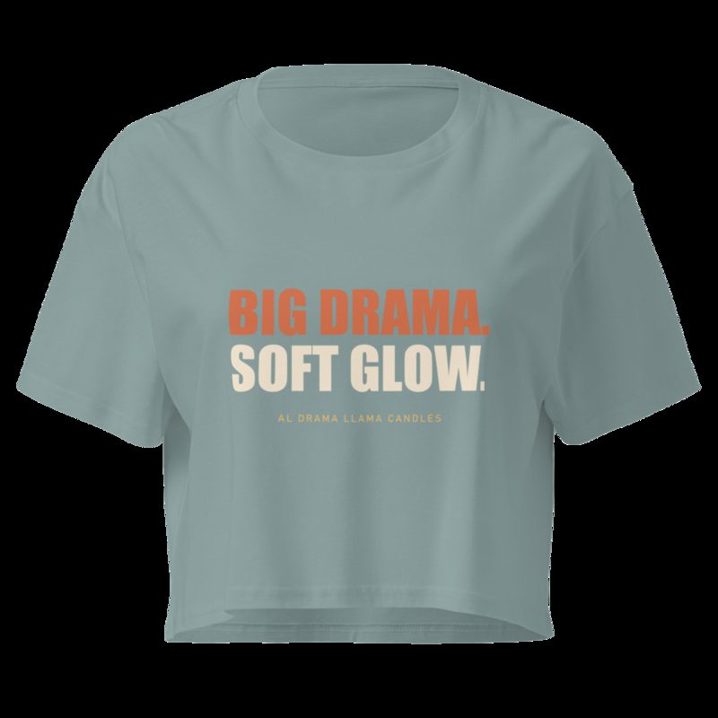 Al Drama Llama Big Drama Crop Top Mineral