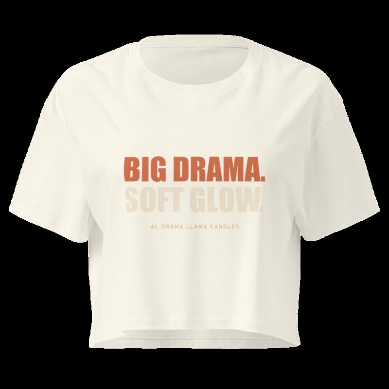 Al Drama Llama Big Drama Crop Top Natural