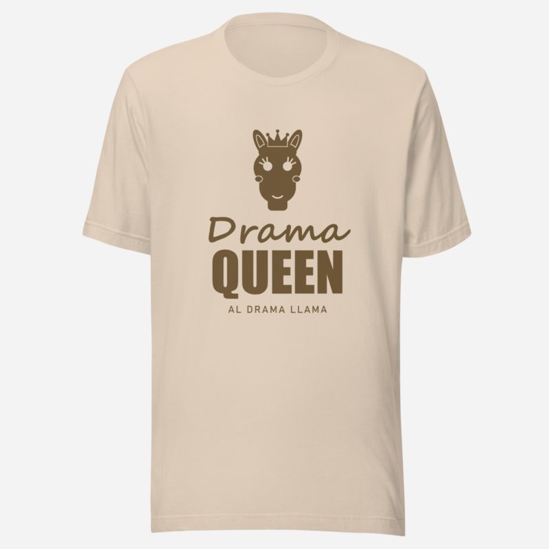 Al Drama Llama Drama Queen (crowned llama) Drama Tee
