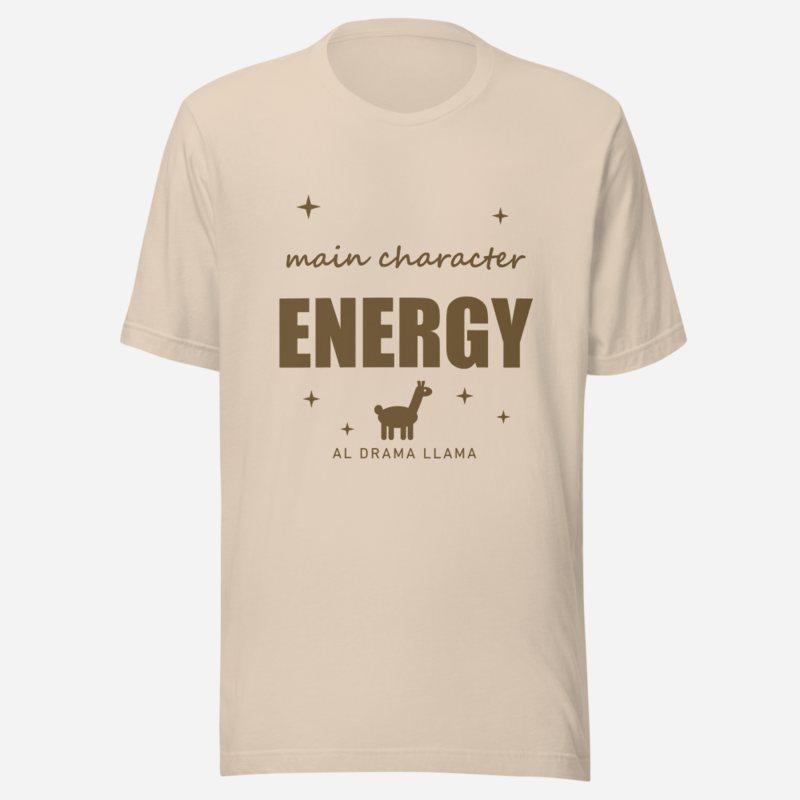 Al Drama Llama Main Character Energy Drama Tee