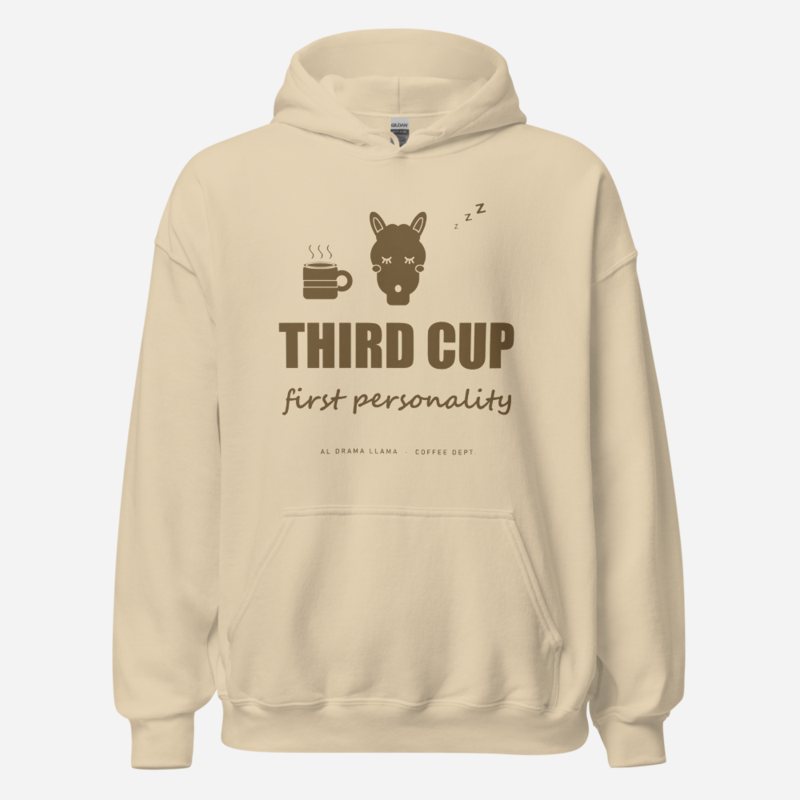 Al Drama Llama Third Cup, First Personality Comic Relief Hoodie