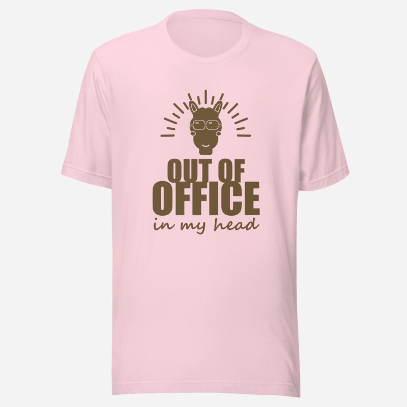 Al Drama Llama Out Of Office, In My Head Comic Relief Tee Soft Pink