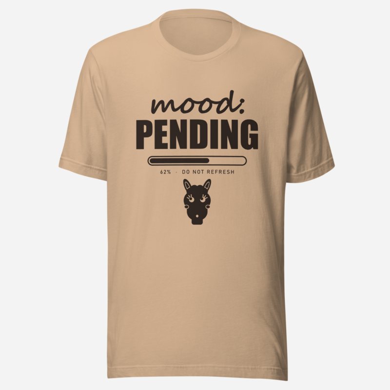 Al Drama Llama Mood: Pending Comic Relief Tee in Tan