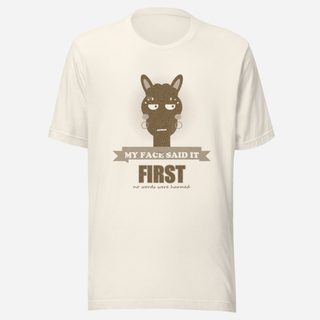 Al Drama Llama My Face Said It First Llama Dept. Tee Vintage White