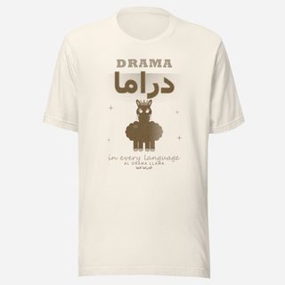 Al Drama Llama Drama In Every Language Llama Dept. Tee Vintage White