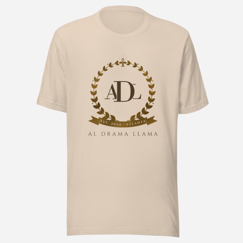 Al Drama Llama Maison Crest Tee Soft Cream