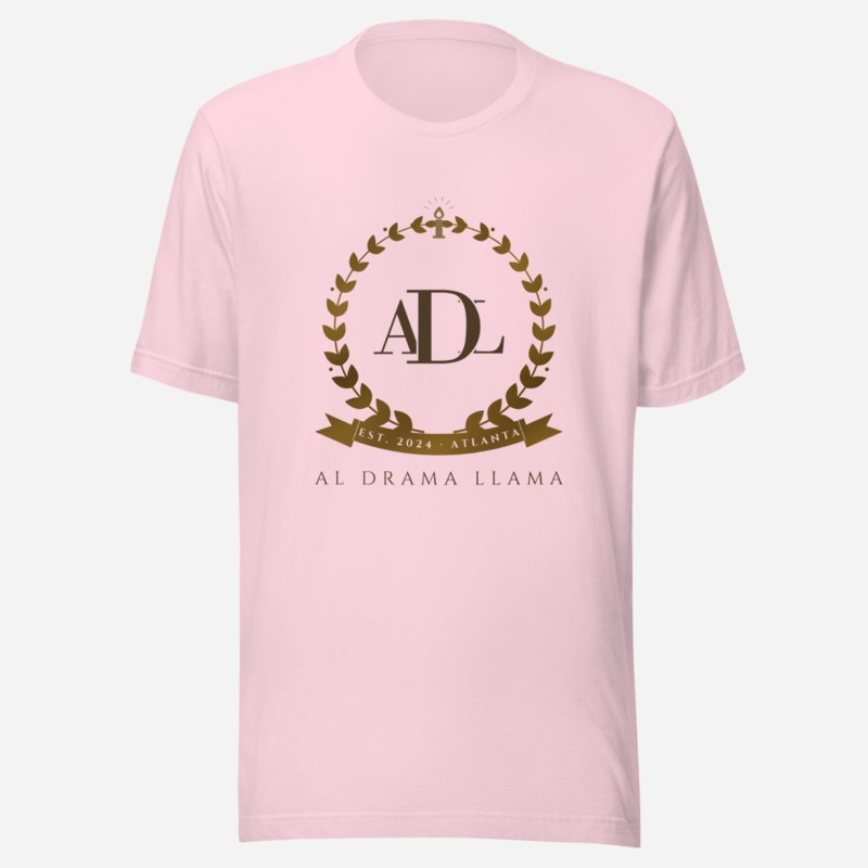 Al Drama Llama Maison Crest Tee Soft Pink