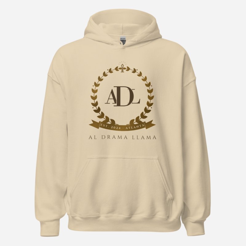 Al Drama Llama Maison Crest Hoodie Sand