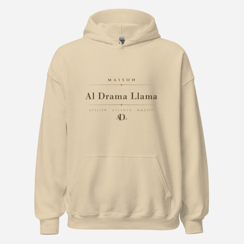Al Drama Llama Maison Signature Hoodie Sand