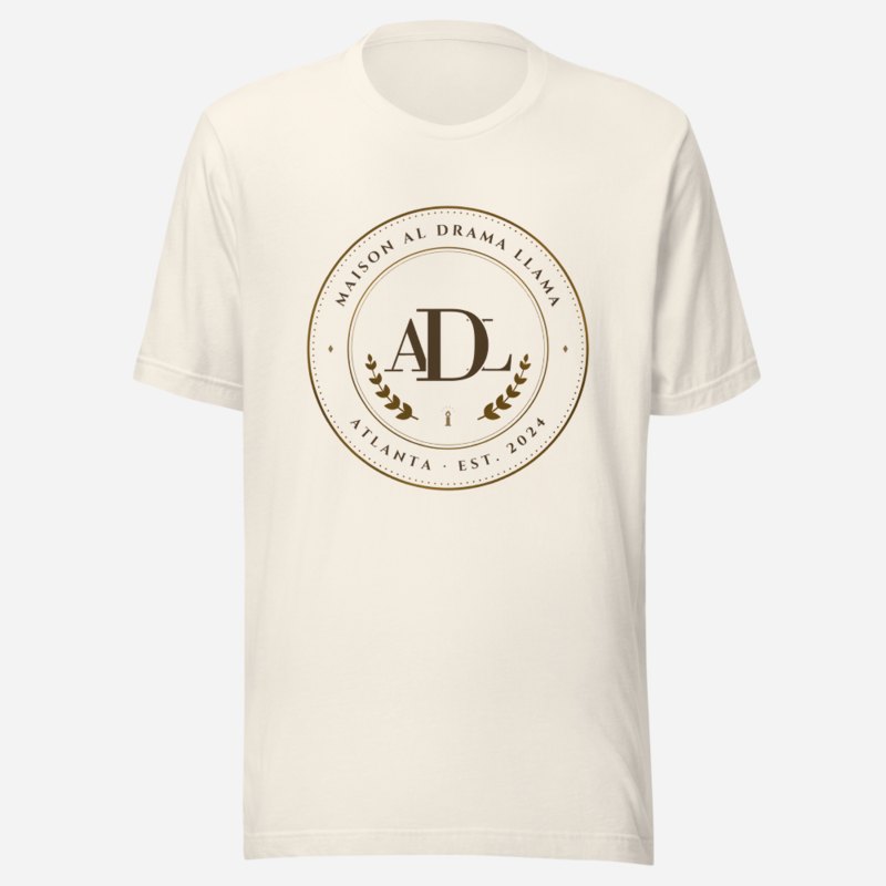 Al Drama Llama Maison Medallion Tee in Vintage White