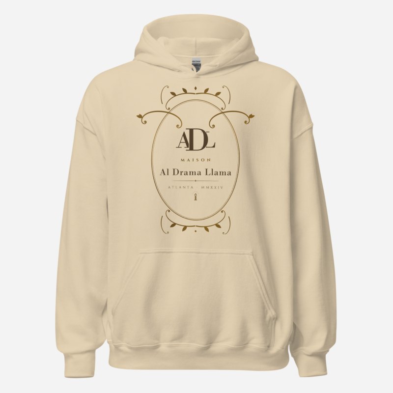 Al Drama Llama Maison Baroque Cartouche Hoodie Sand