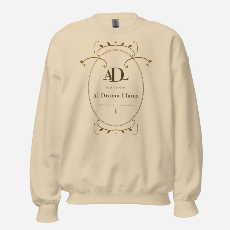 Al Drama Llama Maison Baroque Cartouche Sweatshirt