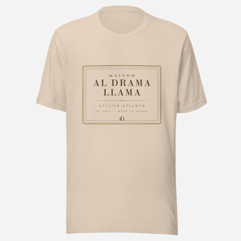 Al Drama Llama Maison Atelier Label Tee Soft Cream