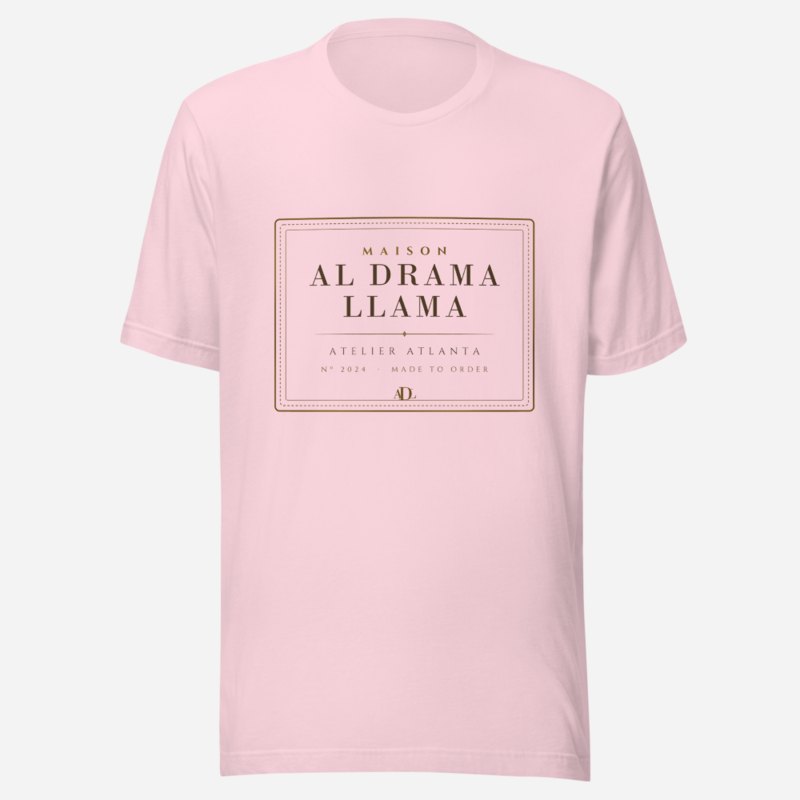 Al Drama Llama Maison Atelier Label Tee Soft Pink