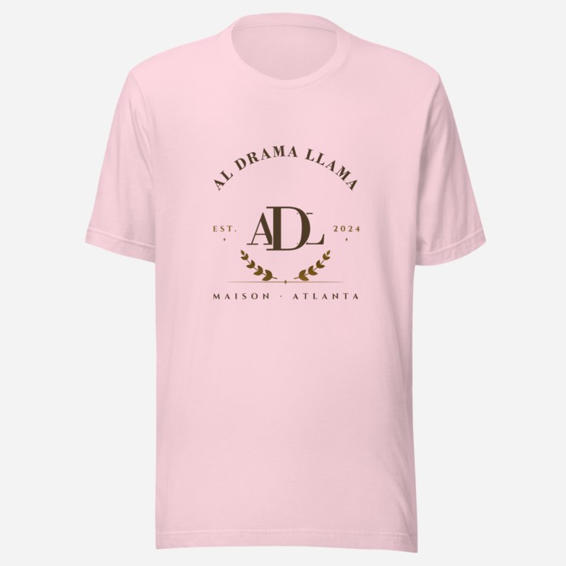 Al Drama Llama Maison Heritage Arch Tee Soft Pink
