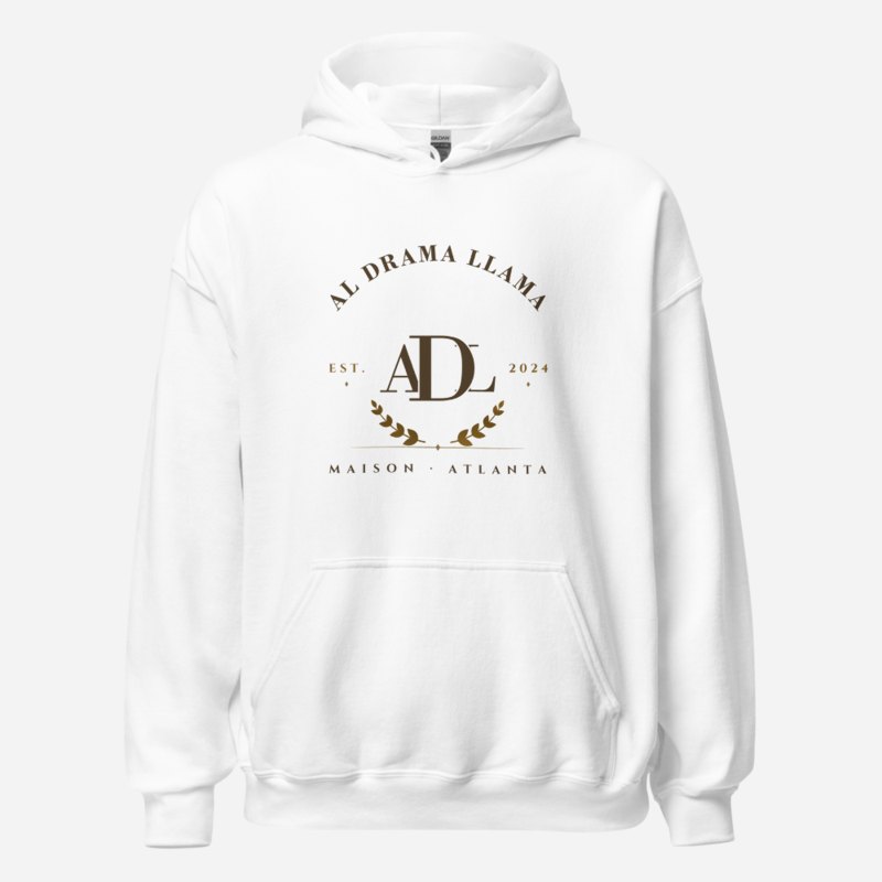 Al Drama Llama Maison Heritage Arch Hoodie White