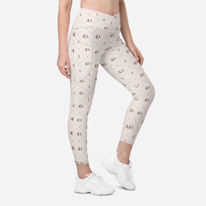 Al Drama Llama Maison Monogram Canvas Leggings