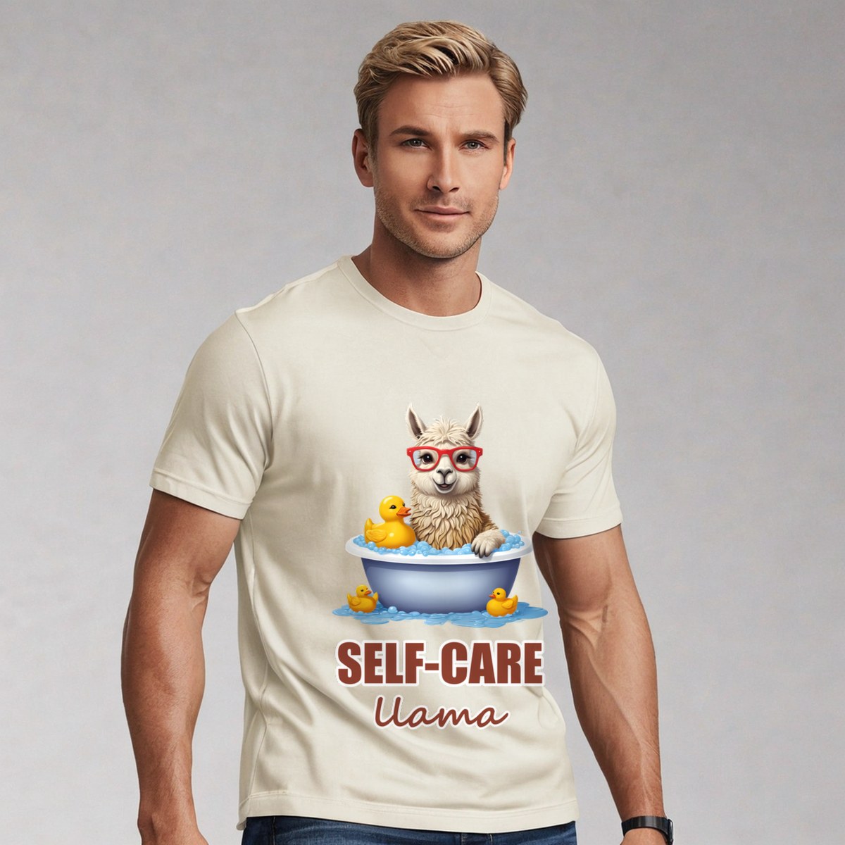 Al Drama Llama Self-Care Llama Bath Tee