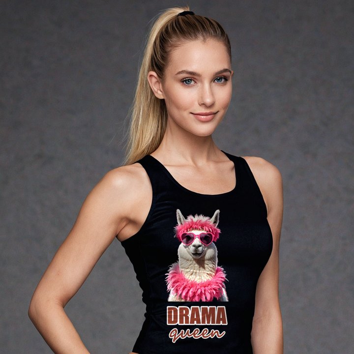 Al Drama Llama Drama Queen Boa Tank in Black