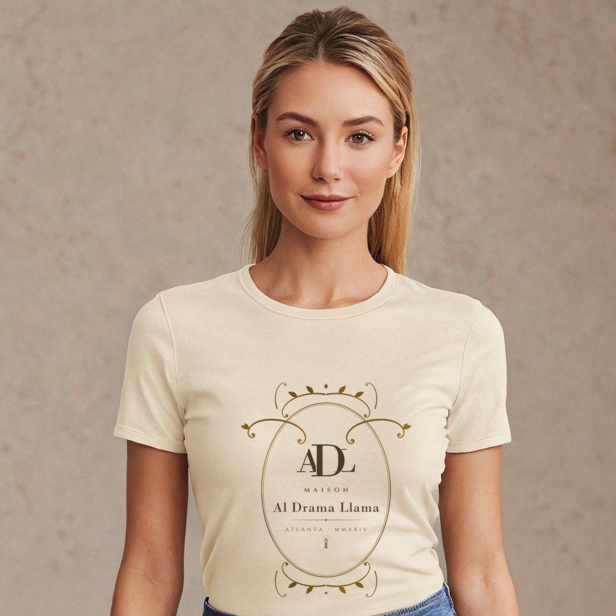 Al Drama Llama Maison Baroque Cartouche Tee